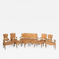 Extraordinary Italian Eleven Piece Gilt Salon Living Room Suite 19th Century - 633230