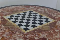 Extraordinary Mid Century Italian Green Marble Chess Table 1950 - 3145841