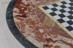 Extraordinary Mid Century Italian Green Marble Chess Table 1950 - 3145843