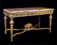 Extraordinary Pair of Italian 18th Century Carved Gilt Wood Console Tables - 3930024