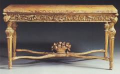 Extraordinary Pair of Italian 18th Century Carved Gilt Wood Console Tables - 3930025