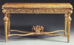 Extraordinary Pair of Italian 18th Century Carved Giltwood Console Tables - 1476518