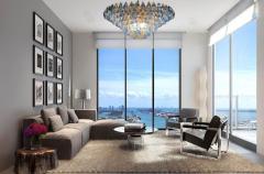 Extraordinary Sapphire Color Poliedri Murano Glass Ceiling Light or Chandelier - 4686902