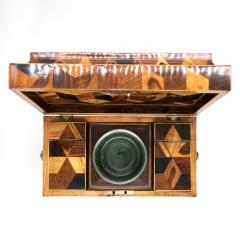 Extraordinary Specimen Wood Tea Caddy English Circa 1810  - 2181880