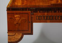 Extraordinary Swedish Grace slant front desk with elaborate inlays - 1357668