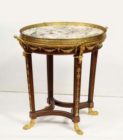 Extremely Fine Russian Empire Ormolu Mounted Mahogany Center Table - 2274780