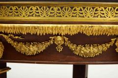 Extremely Fine Russian Empire Ormolu Mounted Mahogany Center Table - 2274783