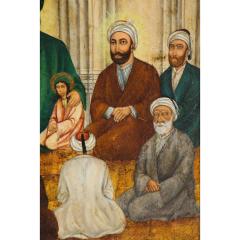 Extremely Fine and Rare Islamic Qajar Portrait Painting of Prophet Mohammad - 1217846