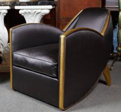 Extremely Fine and Stylish Pair of French Art Deco Style Giltwood Armchairs - 507104