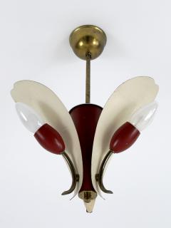Extremely Rare Elegant Mid Century Modern Pendant Lamp or Hanging Light 1960s - 4732886