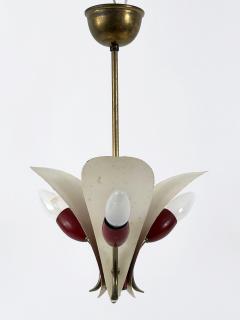 Extremely Rare Elegant Mid Century Modern Pendant Lamp or Hanging Light 1960s - 4732891