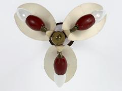 Extremely Rare Elegant Mid Century Modern Pendant Lamp or Hanging Light 1960s - 4732894