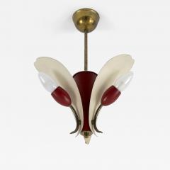Extremely Rare Elegant Mid Century Modern Pendant Lamp or Hanging Light 1960s - 4732895