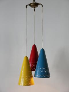 Extremely Rare Lovely Mid Century Modern Cascading Pendant Lamp Germany 1960s - 3450186
