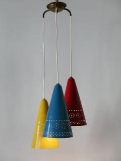 Extremely Rare Lovely Mid Century Modern Cascading Pendant Lamp Germany 1960s - 3450188