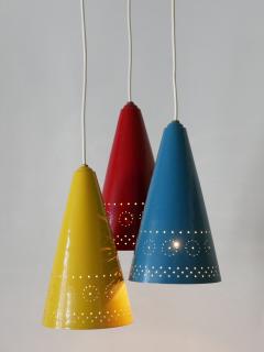 Extremely Rare Lovely Mid Century Modern Cascading Pendant Lamp Germany 1960s - 3450190