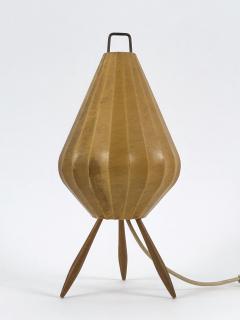 Extremely Rare Lovely Mid Century Modern Cocoon Table Lamp Germany 1960s - 4591459