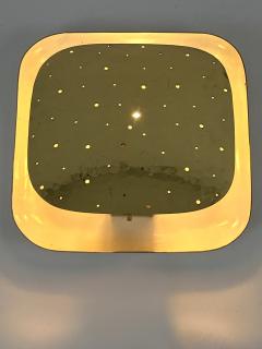 Extremely Rare Lovely Mid Century Modern Perforated Brass Sconce Germany 1960s - 4713775