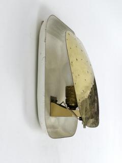 Extremely Rare Lovely Mid Century Modern Perforated Brass Sconce Germany 1960s - 4713781