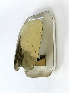 Extremely Rare Lovely Mid Century Modern Perforated Brass Sconce Germany 1960s - 4713782
