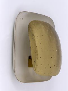 Extremely Rare Lovely Mid Century Modern Perforated Brass Sconce Germany 1960s - 4756138