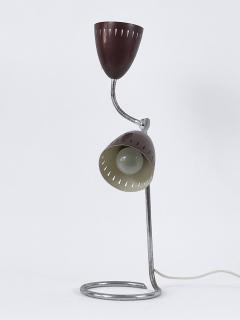 Extremely Rare Mid Century Two Armed Table Lamp or Desk Light Germany 1950s - 4527240
