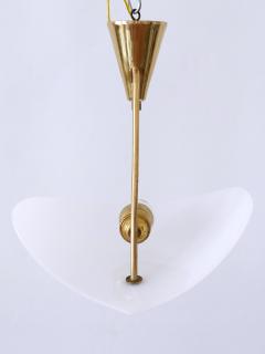 Extremely Rare and Elegant Lucite Brass Ceiling Lamp Germany 1960s - 3250046