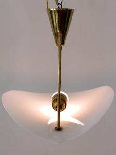 Extremely Rare and Elegant Lucite Brass Ceiling Lamp Germany 1960s - 3250047