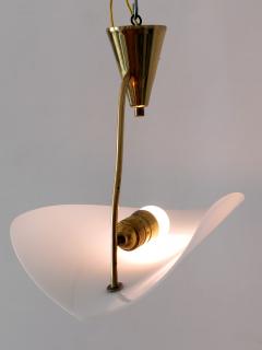 Extremely Rare and Elegant Lucite Brass Ceiling Lamp Germany 1960s - 3250048