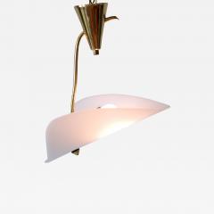 Extremely Rare and Elegant Lucite Brass Ceiling Lamp Germany 1960s - 3251683