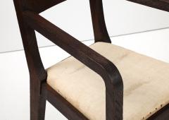 Eyre de Lanux Pair of Modernist Eyre de Lanux Armchairs in Brushed Oak France c 1925 - 3569164