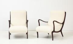 Ezio Longhi Ezio Longhi Pair of Mitzi Walnut Lounge Chairs for Elam circa 1958 - 4449250