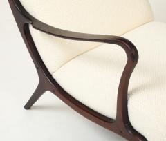 Ezio Longhi Ezio Longhi Pair of Mitzi Walnut Lounge Chairs for Elam circa 1958 - 4449251