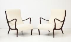 Ezio Longhi Ezio Longhi Pair of Mitzi Walnut Lounge Chairs for Elam circa 1958 - 4449252