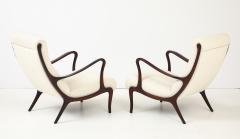 Ezio Longhi Ezio Longhi Pair of Mitzi Walnut Lounge Chairs for Elam circa 1958 - 4449257
