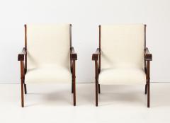 Ezio Longhi Ezio Longhi Pair of Mitzi Walnut Lounge Chairs for Elam circa 1958 - 4449262