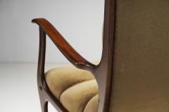 Ezio Longhi Ezio Longhi Pair of Ribbed Back Lounge Chairs for ELAM Italy 1960s - 3103512