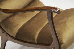 Ezio Longhi Ezio Longhi Ribbed Back Lounge Chair for ELAM Italy 1960s - 3248714