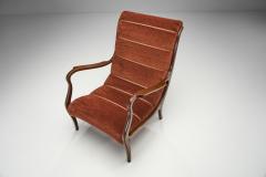 Ezio Longhi Ezio Longhi Ribbed Back Lounge Chairs for ELAM Italy 1960s - 2141154