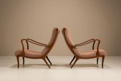 Ezio Longhi Set of Mitzi Arm Chairs by Ezio Longhi Italy 1950s - 4370828