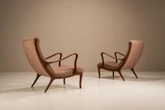 Ezio Longhi Set of Mitzi Arm Chairs by Ezio Longhi Italy 1950s - 4370885