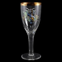 F Heckert 1914 Crystal Presentation Goblet Germany WW1 - 143741