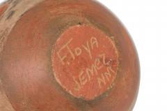 F Toya Jemez Native American Hand Made Small Clay Pot - 4674510