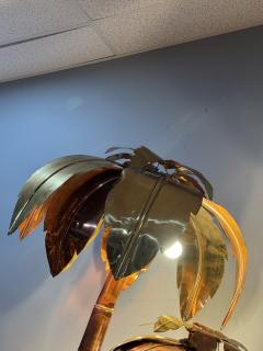 FANTASTIC MIXED METALS BRUTALIST SCULPTURAL PALM TREE FLOOR LAMPS - 4646111