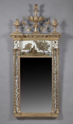 FEDERAL EGLOMISE AND GILT MIRROR - 3941763