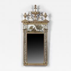 FEDERAL EGLOMISE AND GILT MIRROR - 3944618