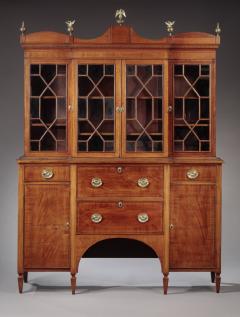 FEDERAL GENTLEMAN S DESK AND BOOKCASE OR BREAKFRONT - 3825639