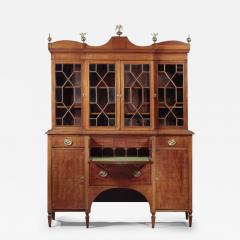 FEDERAL GENTLEMAN S DESK AND BOOKCASE OR BREAKFRONT - 3828706