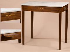 FEDERAL MARBLE TOP INLAID MIXING TABLE - 3078744