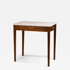 FEDERAL MARBLE TOP INLAID MIXING TABLE - 3081816